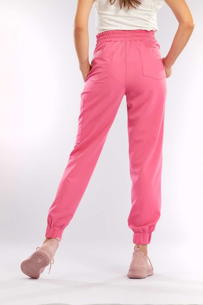 Spodnie medyczne różowe OSSA - Lady in pink