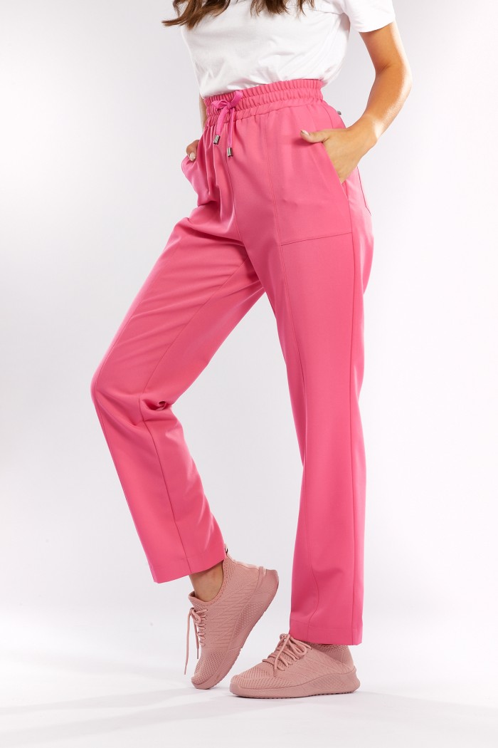 Spodnie medyczne różowe TIBIA - Lady in pink