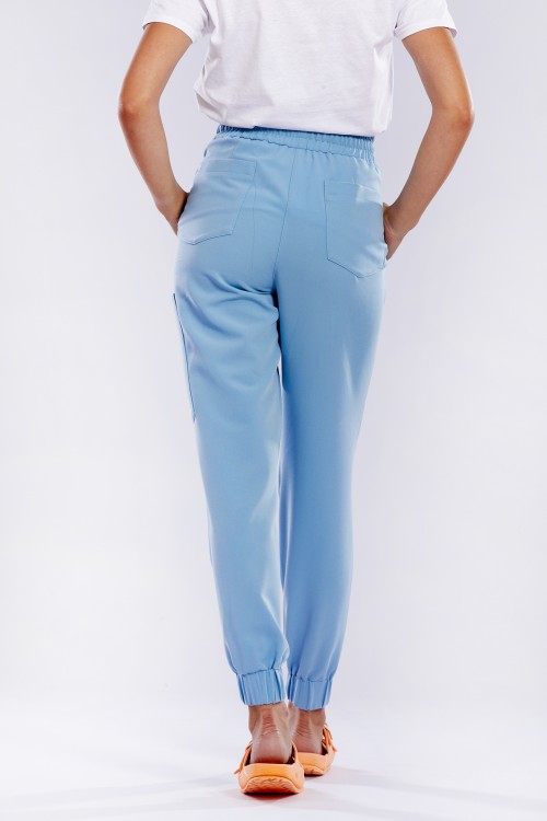 Spodnie medyczne niebieskie OSSA - Azzurro