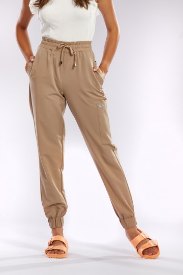 Spodnie medyczne beżowe OSSA  - Caffe latte please!