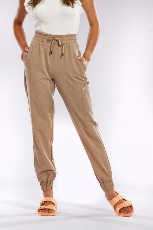 Spodnie medyczne beżowe OSSA  - Caffe latte please!