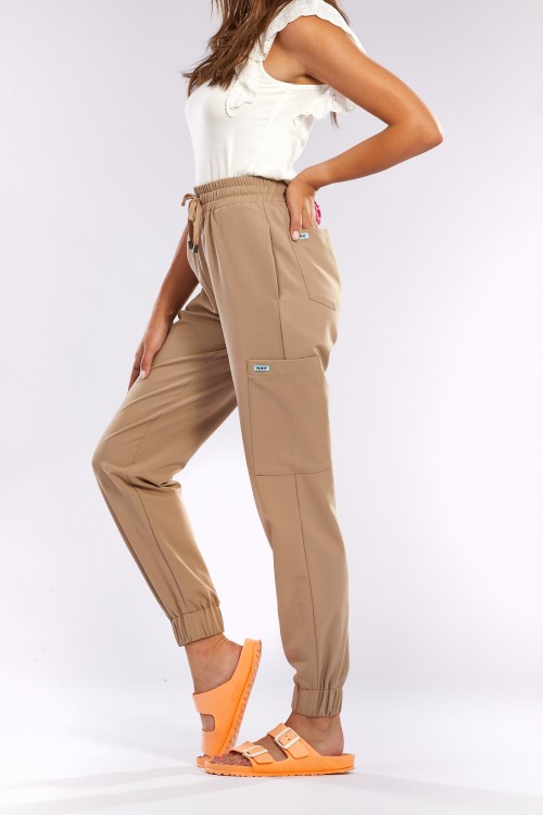 Spodnie medyczne beżowe OSSA  - Caffe latte please!