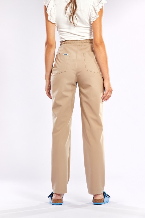 Spodnie medyczne beżowe TIBIA  -  Caffe latte please!