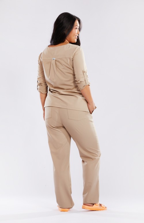 Spodnie medyczne beżowe TIBIA  -  Caffe latte please!