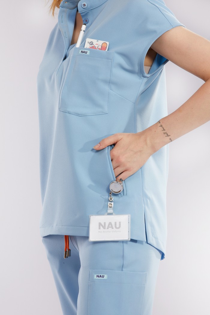 Bluza medyczna niebieska Costa – Azzurro