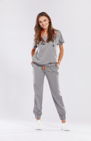 Bluza medyczna szara Vita  - Gray whisper 2