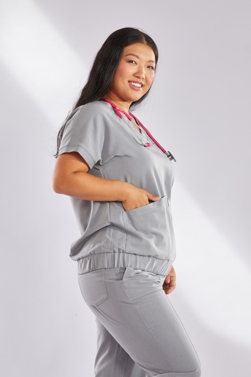 Bluza medyczna szara Vita  - Gray whisper