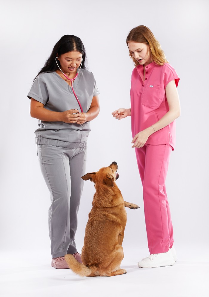 Bluza medyczna szara Vita  - Gray whisper