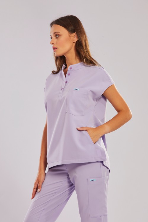 Bluza medyczna lawendowa Costa – Lavender field