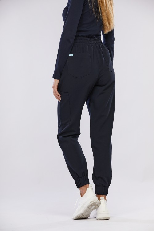 Spodnie medyczne damskie granatowe OSSA - Blueberry Midnhight