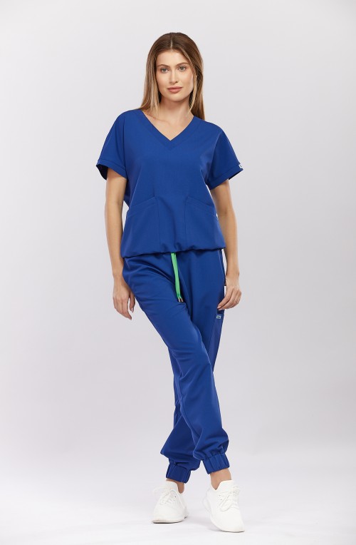 Bluza medyczna damska niebieska Vita - Sooo royal