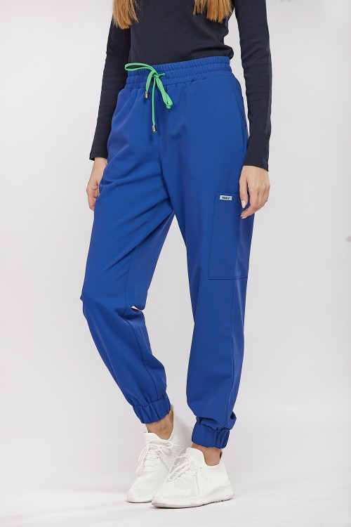 Spodnie medyczne damskie niebieskie OSSA - Sooo royal