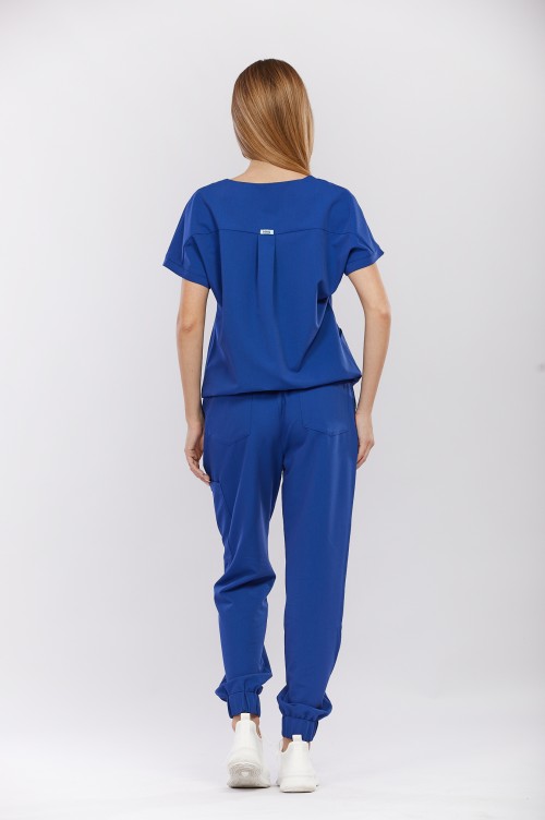 Spodnie medyczne damskie niebieskie OSSA - Sooo royal
