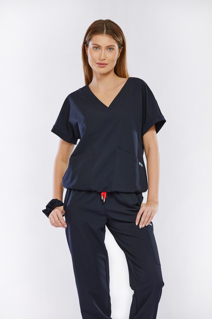 Bluza medyczna granatowa Vita - Blueberry Midnight