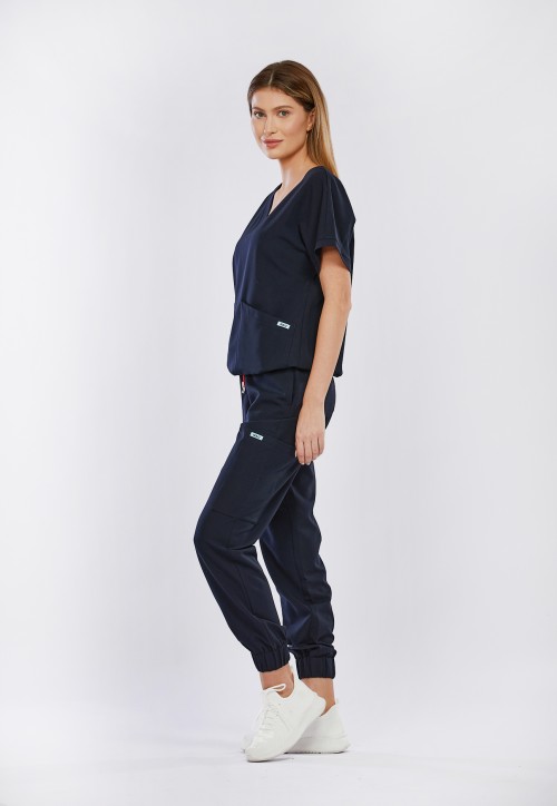 Bluza medyczna granatowa Vita - Blueberry Midnight