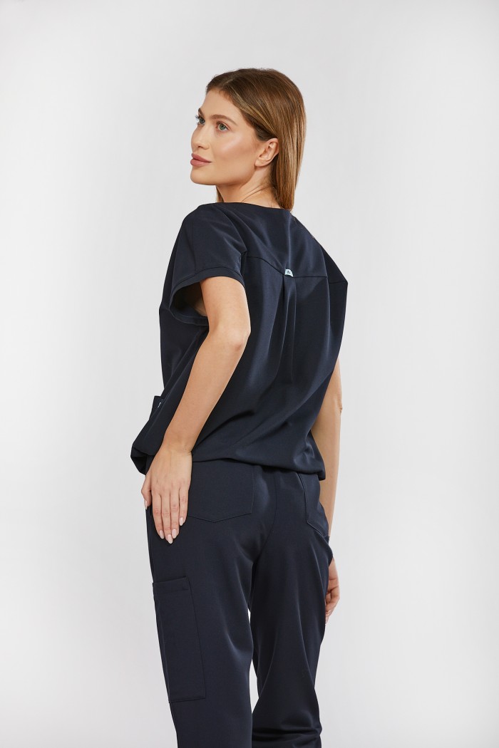 Bluza medyczna granatowa Vita - Blueberry Midnight