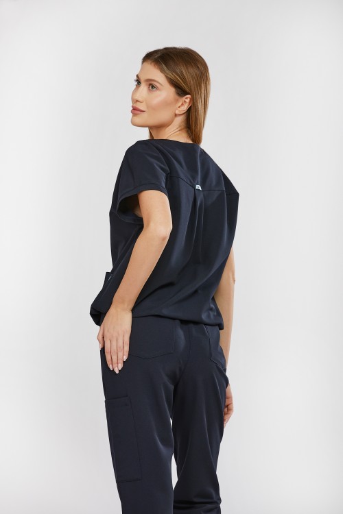 Bluza medyczna granatowa Vita - Blueberry Midnight