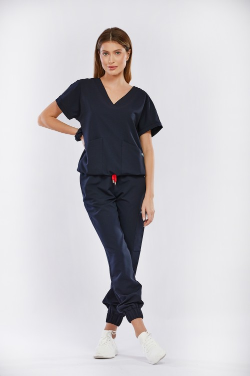 Bluza medyczna granatowa Vita - Blueberry Midnight