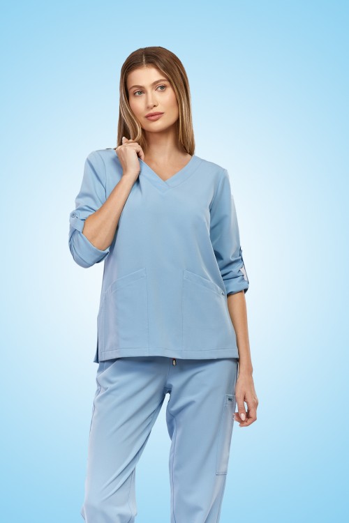 Bluza medyczna niebieska Palma – Azzurro