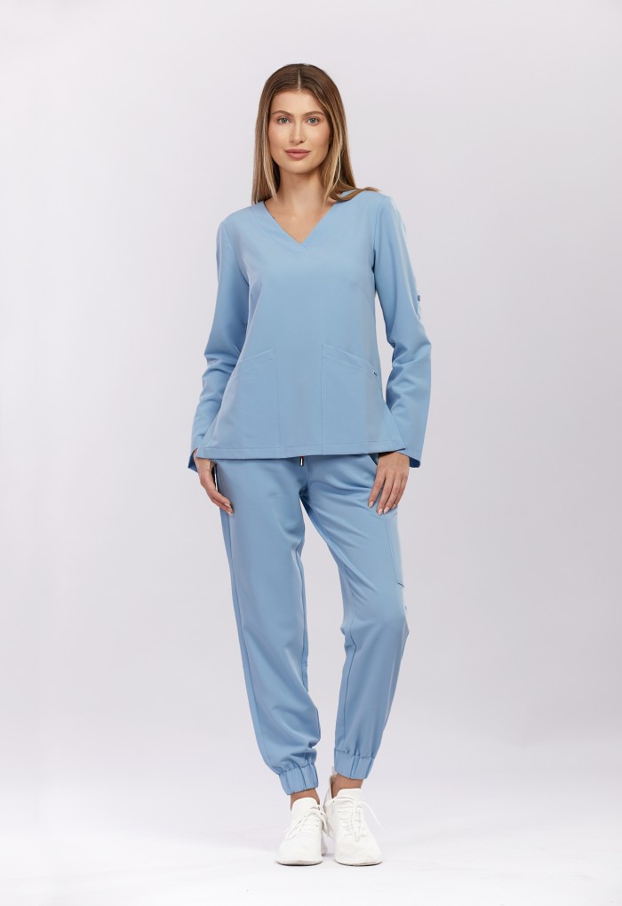 Bluza medyczna niebieska Palma – Azzurro