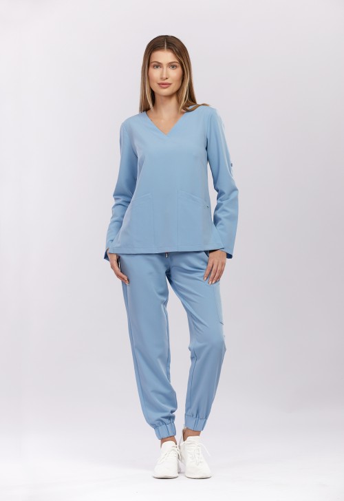 Bluza medyczna niebieska Palma – Azzurro
