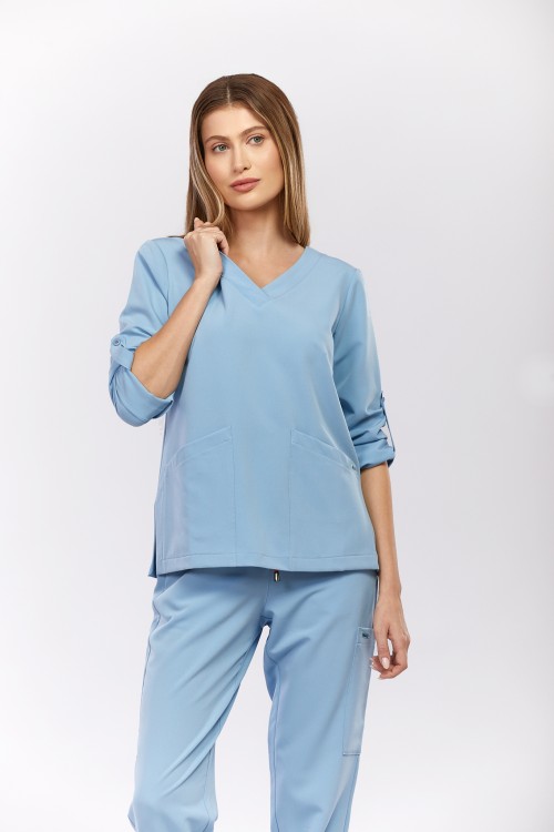 Bluza medyczna niebieska Palma – Azzurro