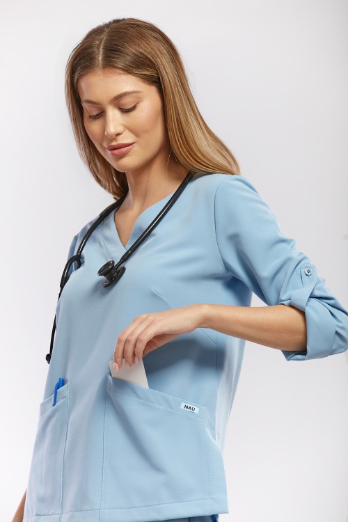 Bluza medyczna niebieska Palma – Azzurro