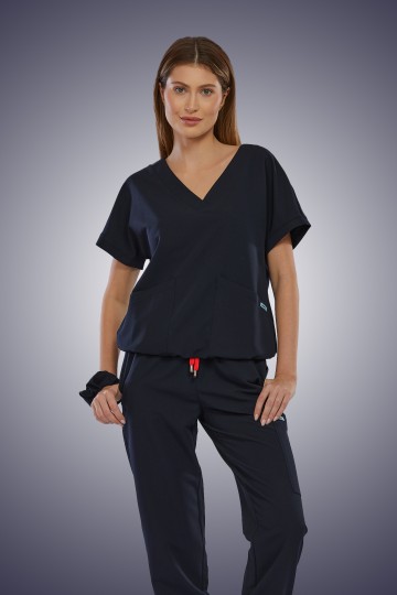 Bluza medyczna granatowa Vita - Blueberry Midnight