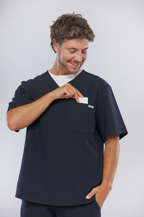 Bluza medyczna męska granatowa - Midnignht Bluberry