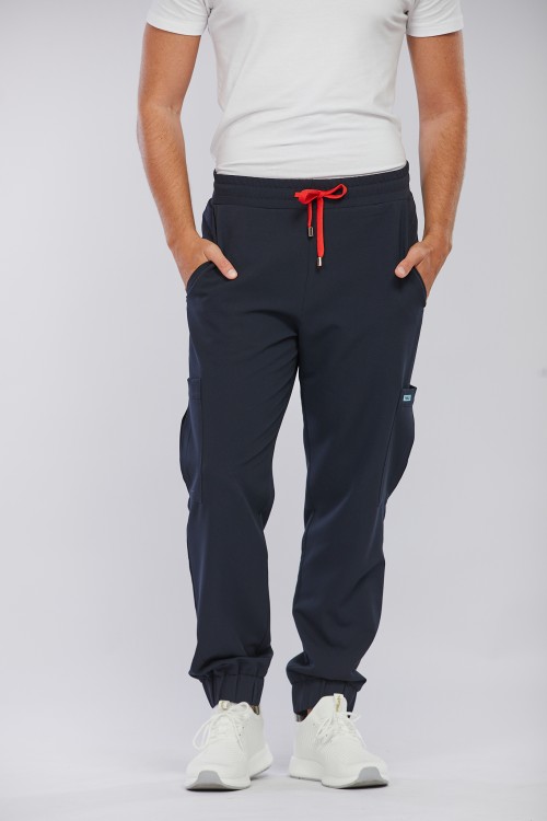 Spodnie medyczne męskie granatowe  - Bluberry Midnight