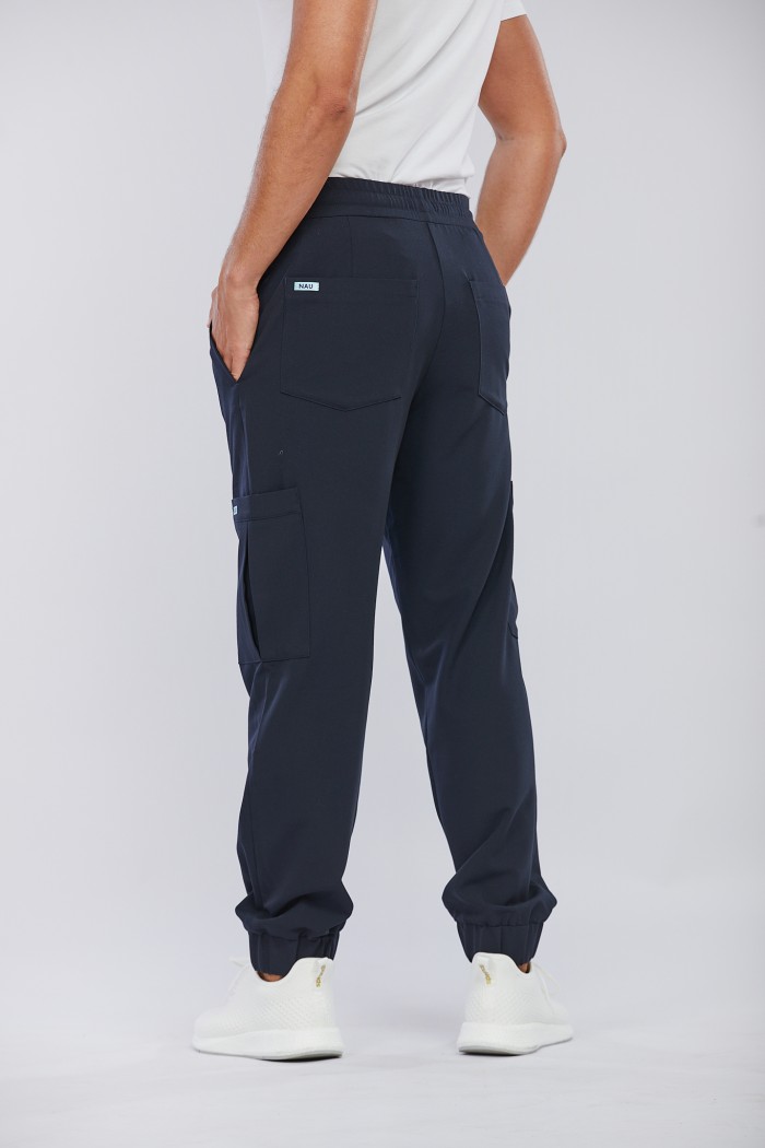 Spodnie medyczne męskie granatowe  - Bluberry...