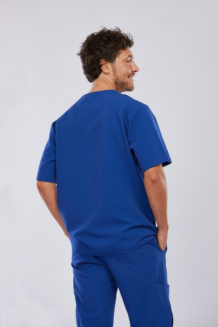 Bluza medyczna męska niebieska - Sooo royal