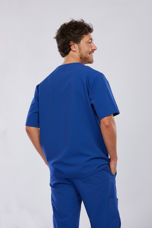 Bluza medyczna męska niebieska - Sooo royal