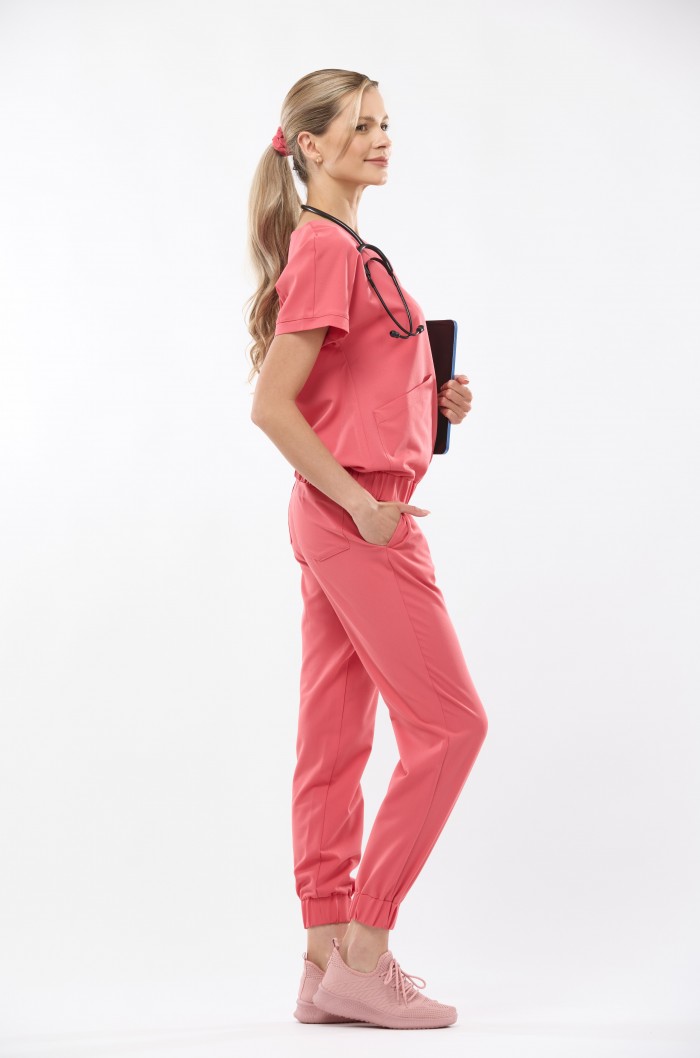 Bluza medyczna damska koralowa Vita - Feeling...