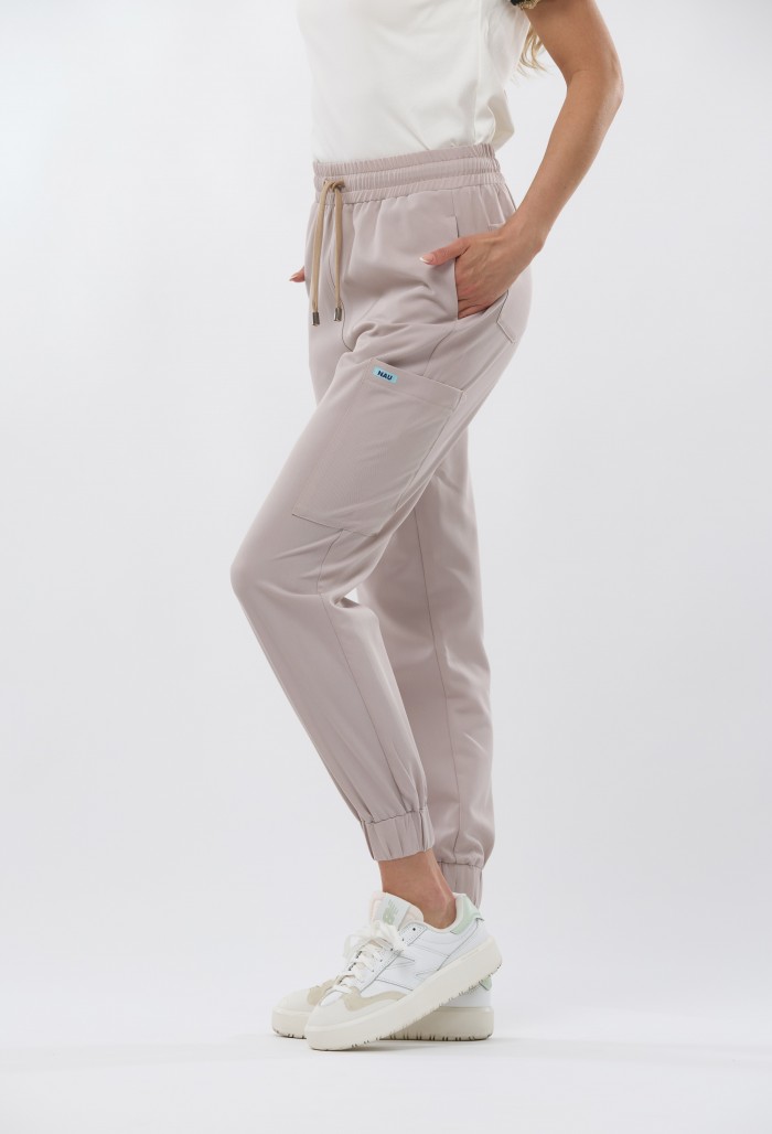 Spodnie medyczne beżowe OSSA- Frosted latte, Love